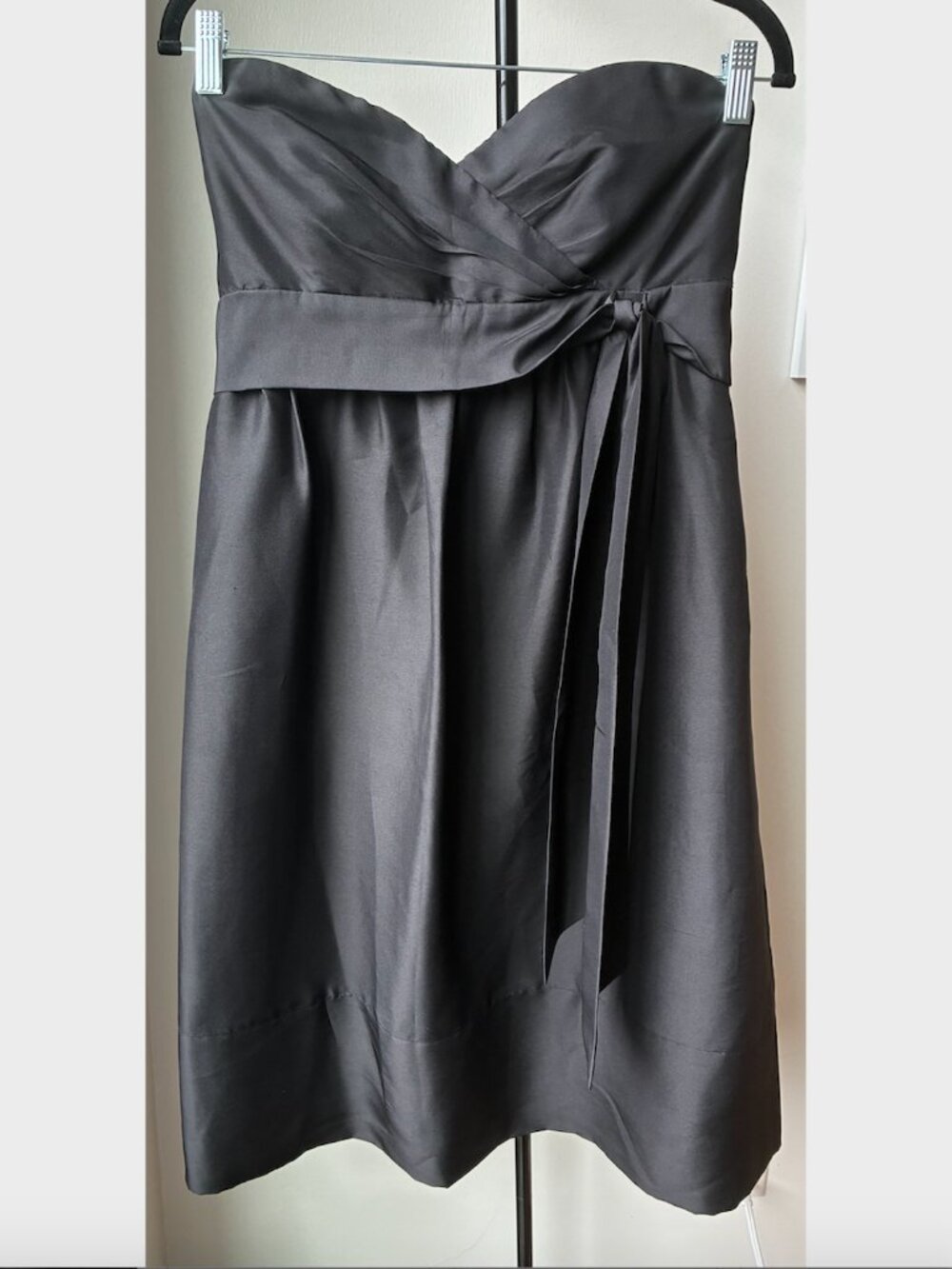 Jenny Yoo Collection Black Strapless Cocktail Mini Dress - Size 10